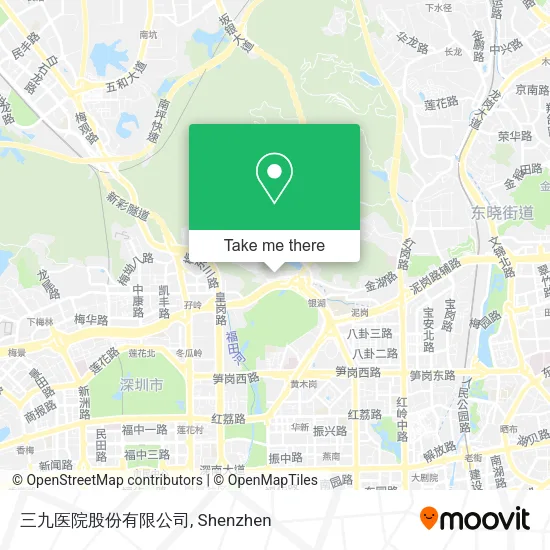 三九医院股份有限公司 map