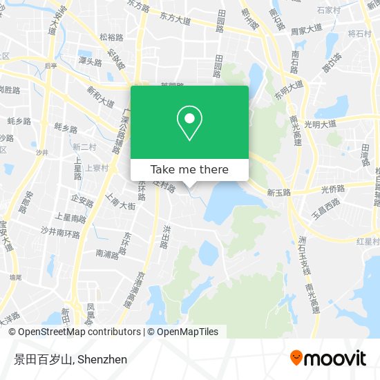 景田百岁山 map