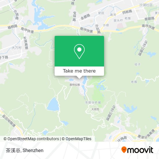 茶溪谷 map
