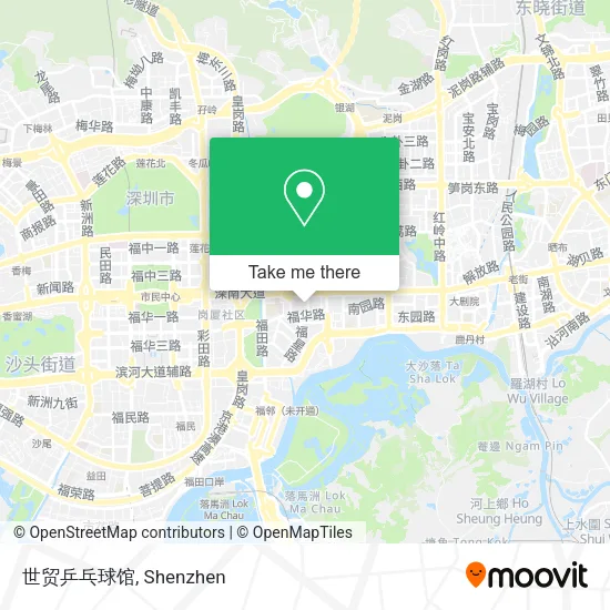 世贸乒乓球馆 map