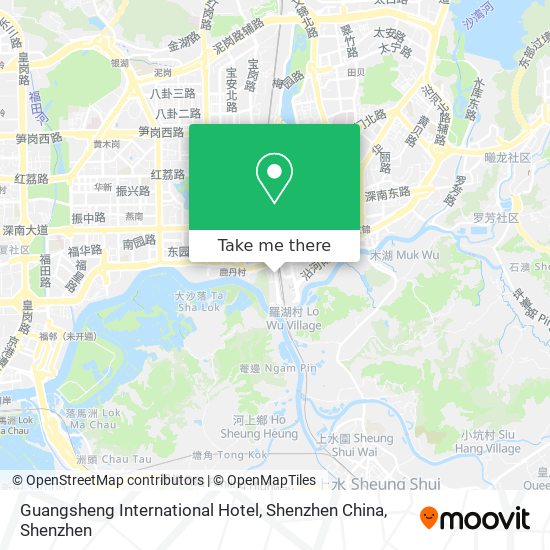 Guangsheng International Hotel, Shenzhen China map