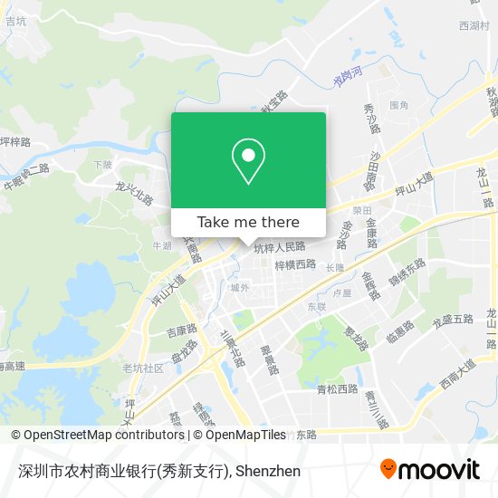 深圳市农村商业银行(秀新支行) map