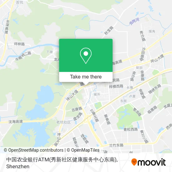 中国农业银行ATM(秀新社区健康服务中心东南) map