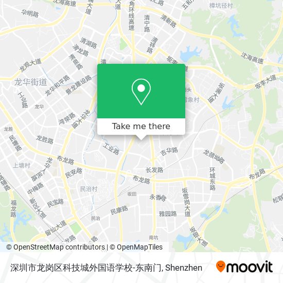深圳市龙岗区科技城外国语学校-东南门 map