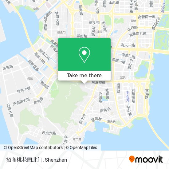 招商桃花园北门 map