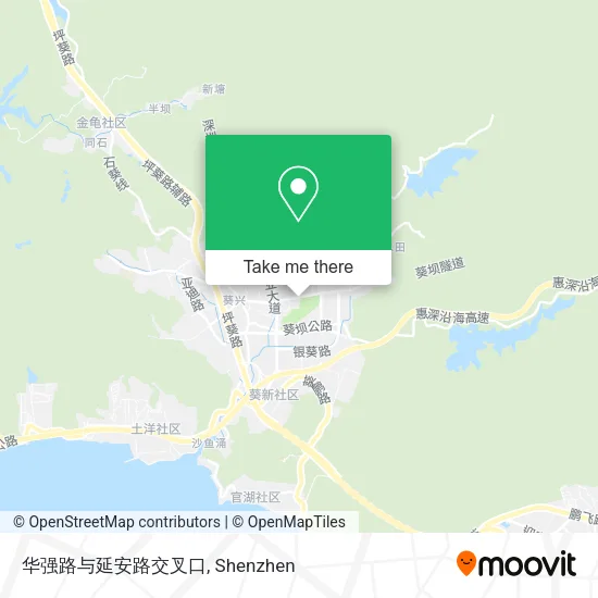 华强路与延安路交叉口 map