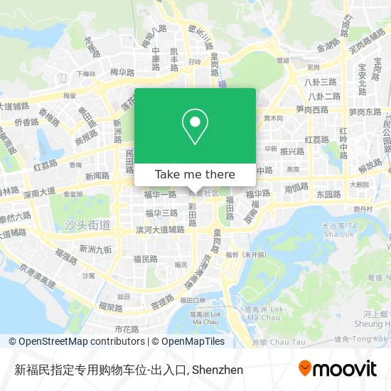 新福民指定专用购物车位-出入口 map