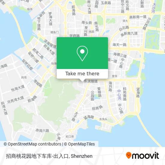 招商桃花园地下车库-出入口 map
