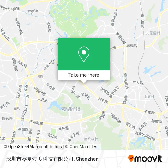 深圳市零夏壹度科技有限公司 map