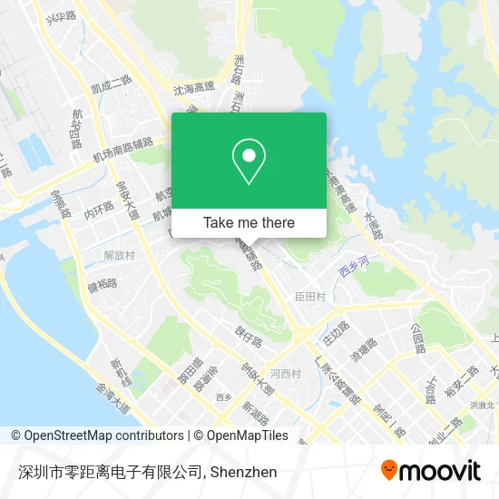 深圳市零距离电子有限公司 map