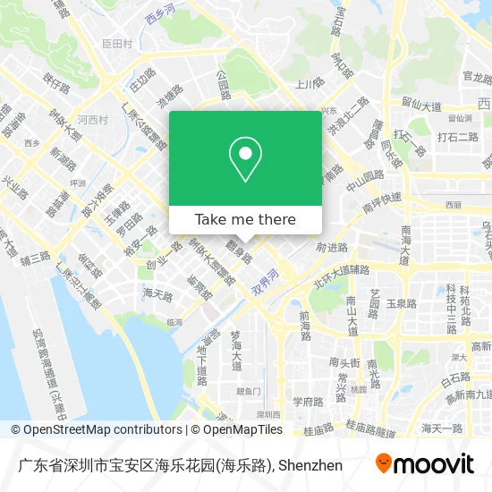 广东省深圳市宝安区海乐花园(海乐路) map