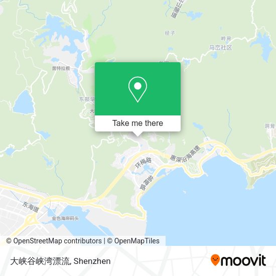 大峡谷峡湾漂流 map