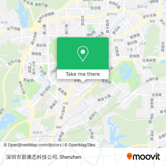 深圳市新康态科技公司 map