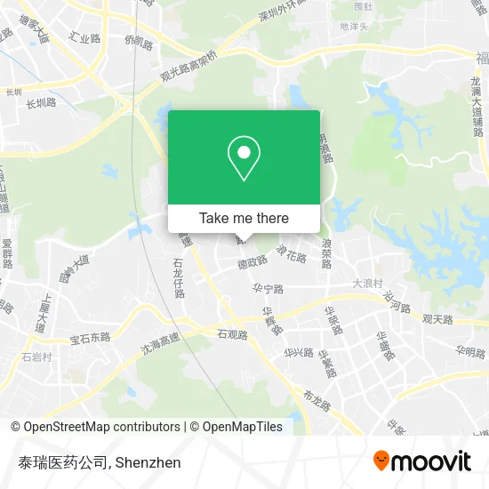 泰瑞医药公司 map