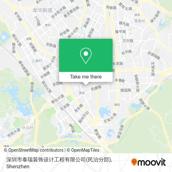 深圳市泰瑞装饰设计工程有限公司(民治分部) map