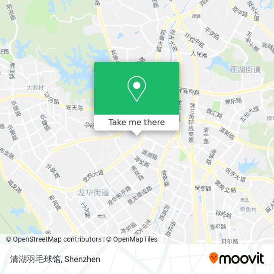 清湖羽毛球馆 map