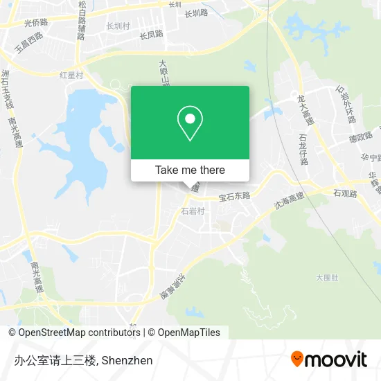 办公室请上三楼 map