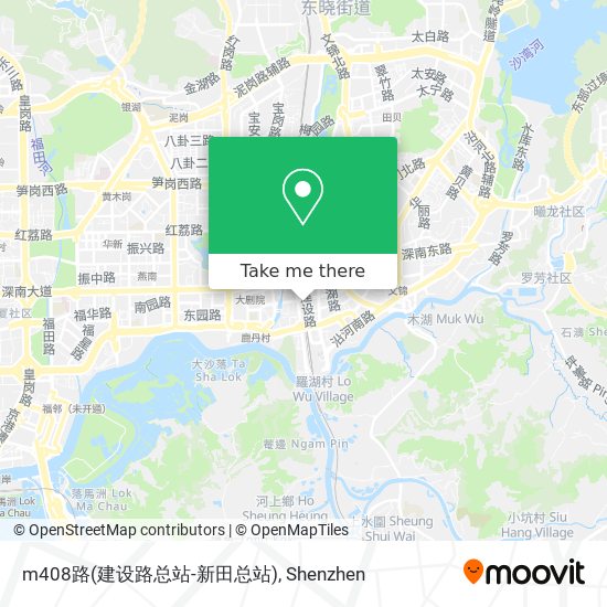 m408路(建设路总站-新田总站) map