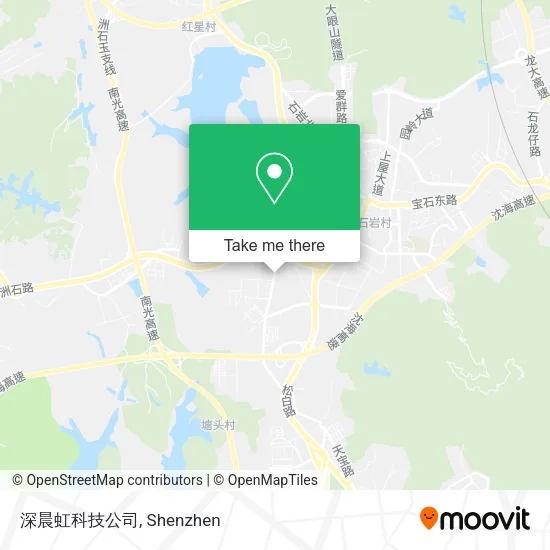 深晨虹科技公司 map