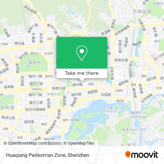 Huaqiang Pedestrian Zone map