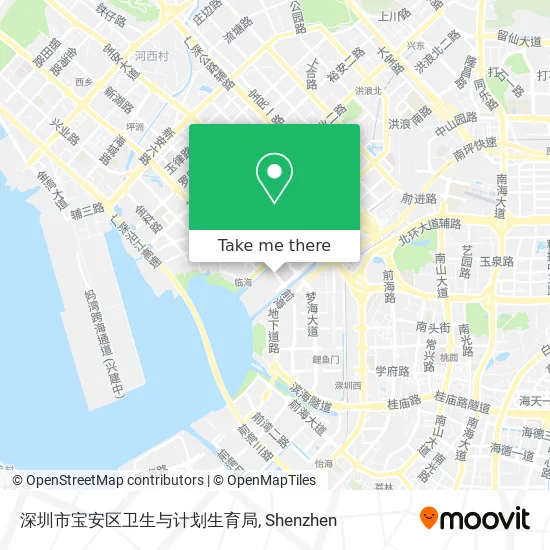 深圳市宝安区卫生与计划生育局 map