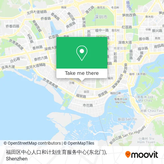 福田区中心人口和计划生育服务中心(东北门) map