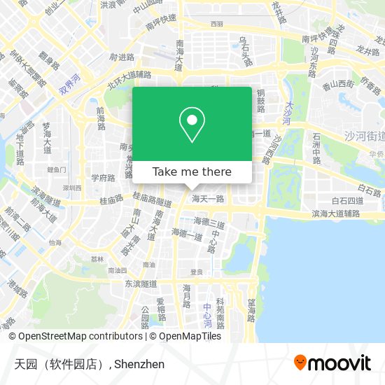 天园（软件园店） map