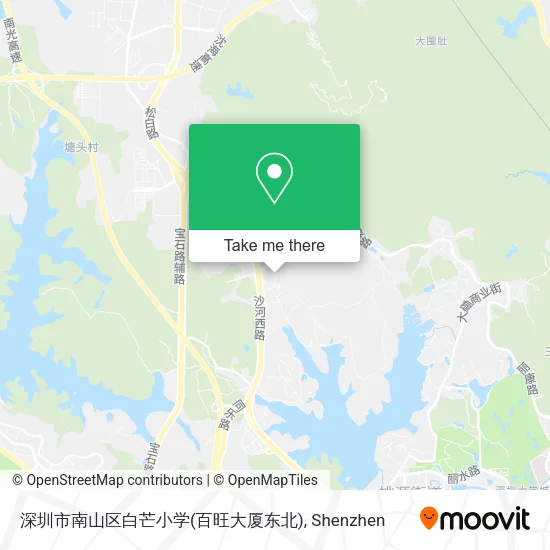 深圳市南山区白芒小学(百旺大厦东北) map