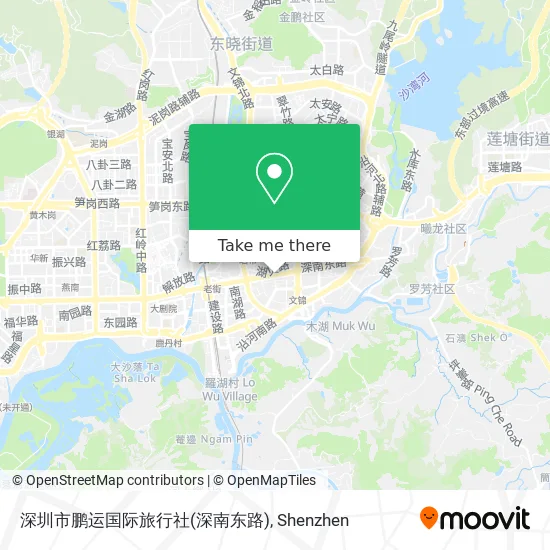 深圳市鹏运国际旅行社(深南东路) map