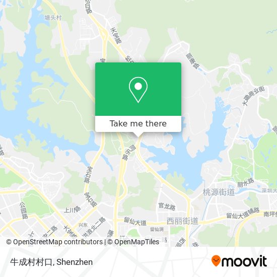 牛成村村口 map