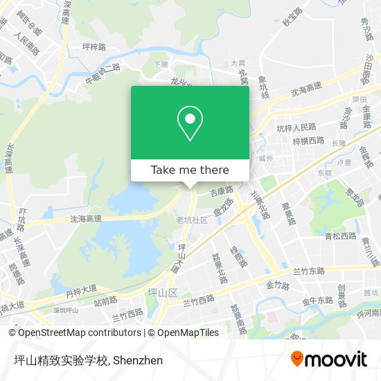 坪山精致实验学校 map