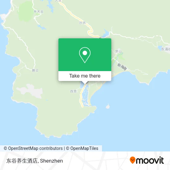 东谷养生酒店 map