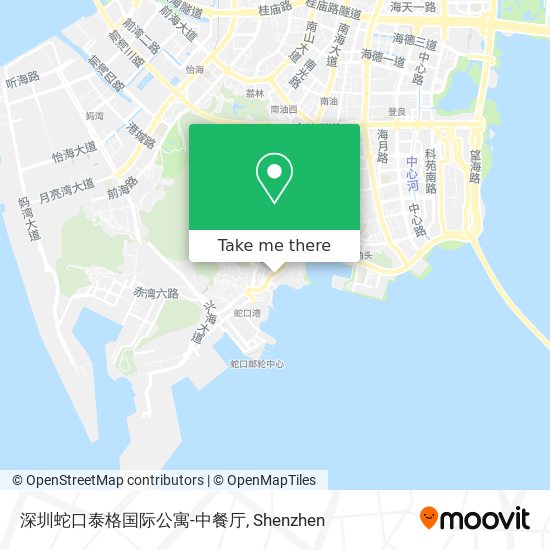 深圳蛇口泰格国际公寓-中餐厅 map