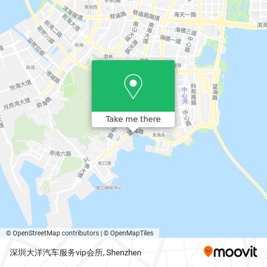 深圳大洋汽车服务vip会所 map
