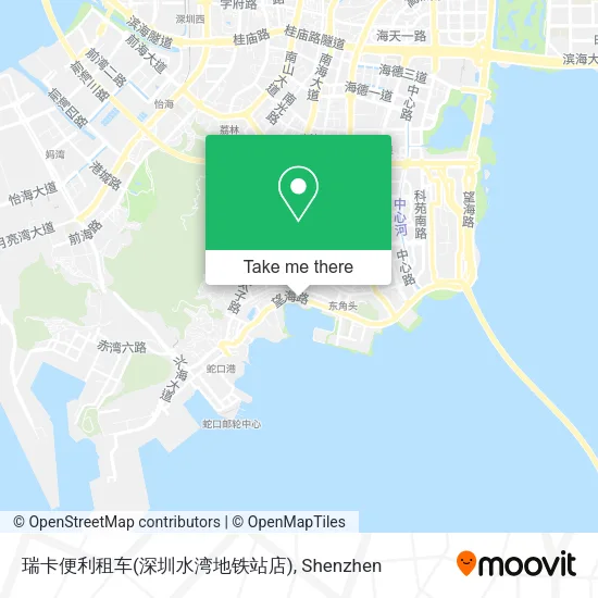 瑞卡便利租车(深圳水湾地铁站店) map
