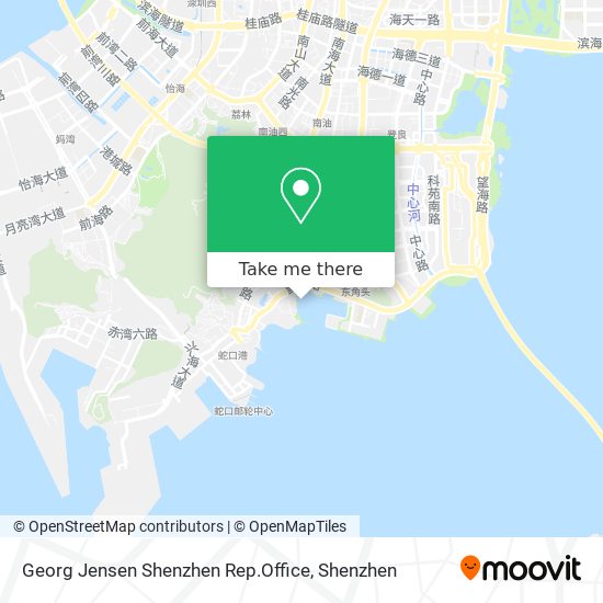 Georg Jensen Shenzhen Rep.Office map