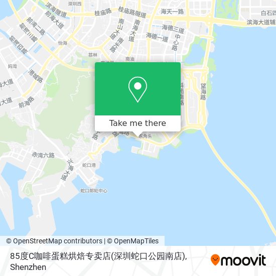 85度C咖啡蛋糕烘焙专卖店(深圳蛇口公园南店) map