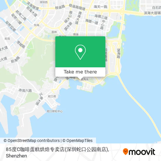 85度C咖啡蛋糕烘焙专卖店(深圳蛇口公园南店) map