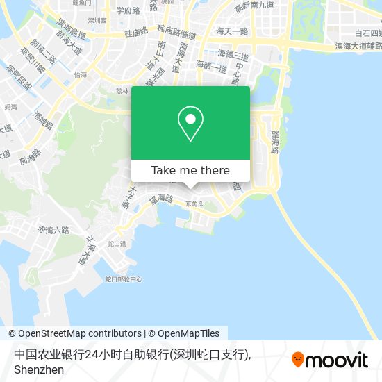 中国农业银行24小时自助银行(深圳蛇口支行) map