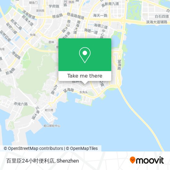 百里臣24小时便利店 map