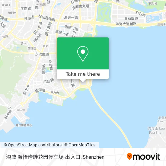 鸿威·海怡湾畔花园停车场-出入口 map