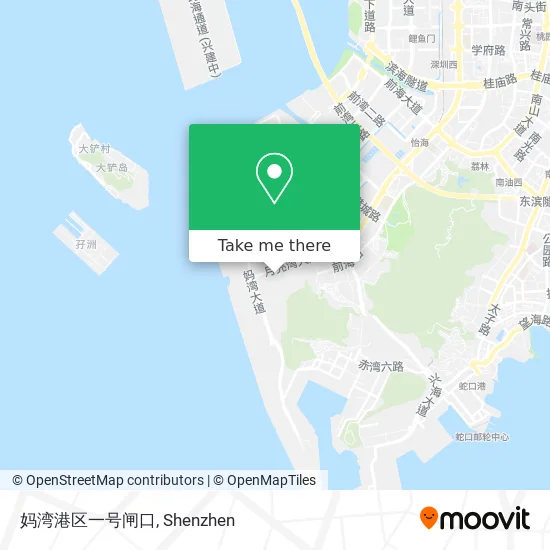 妈湾港区一号闸口 map
