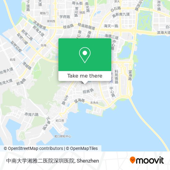 中南大学湘雅二医院深圳医院 map