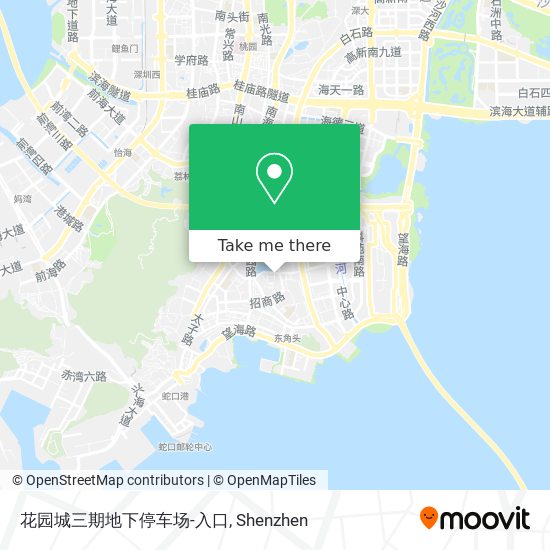 花园城三期地下停车场-入口 map