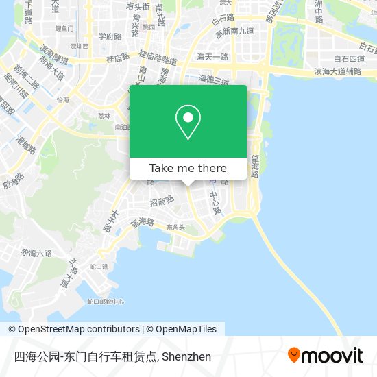 四海公园-东门自行车租赁点 map