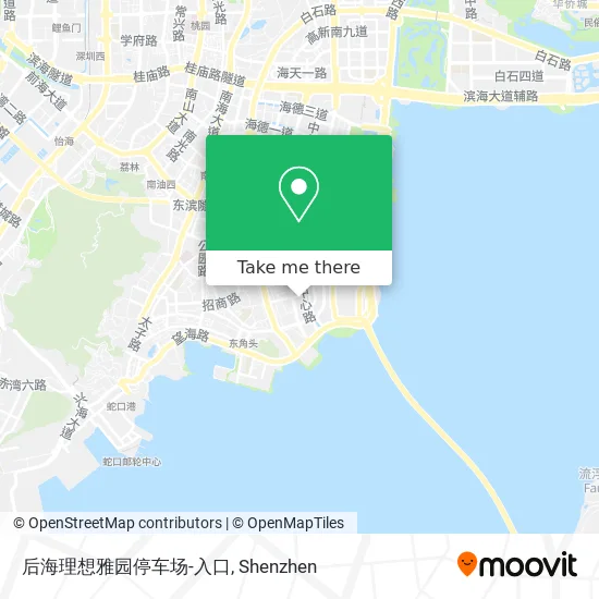 后海理想雅园停车场-入口 map