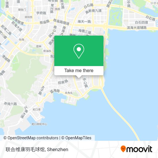 联合维康羽毛球馆 map