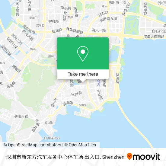 深圳市新东方汽车服务中心停车场-出入口 map