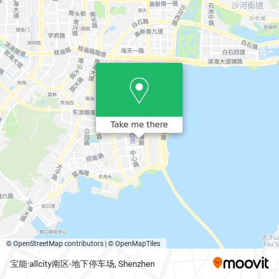 宝能·allcity南区-地下停车场 map