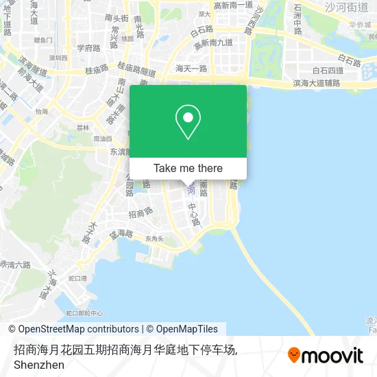 招商海月花园五期招商海月华庭地下停车场 map